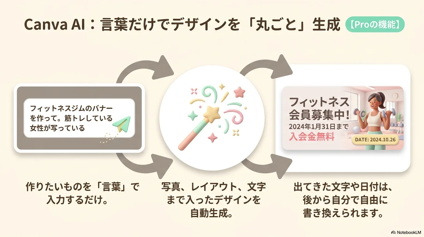 Canva AIでデザイン案を作る