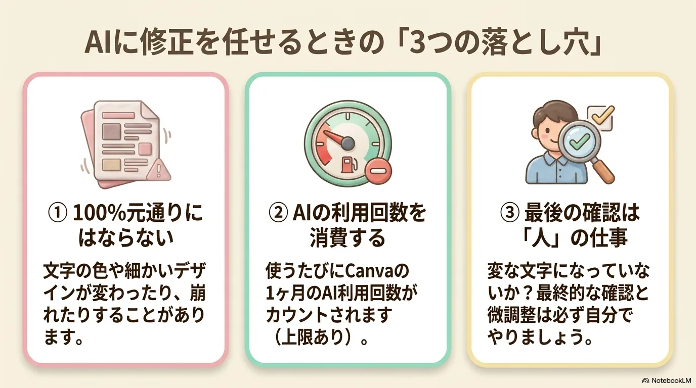 AIを使うときに確認する3つの落とし穴