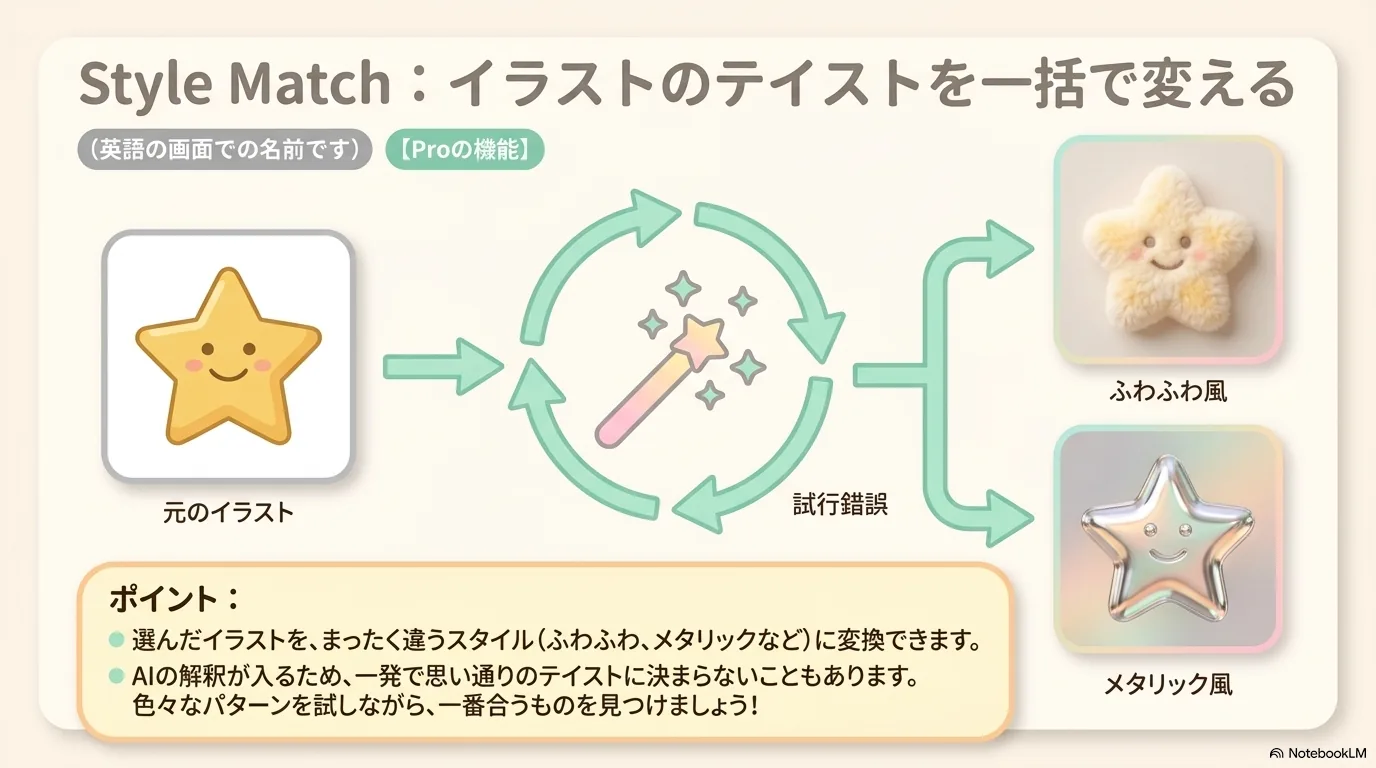 Style Matchで素材の雰囲気を合わせる