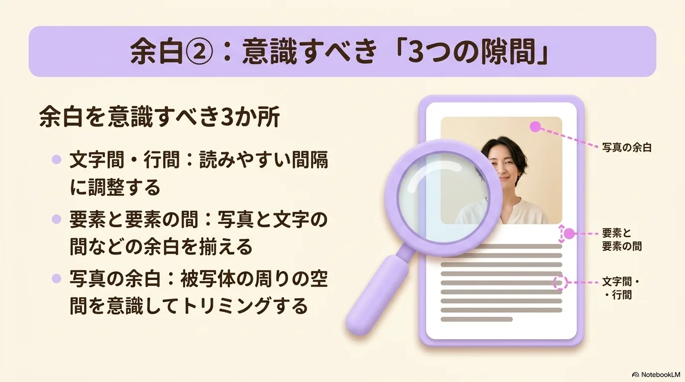 余白で読みやすくする例