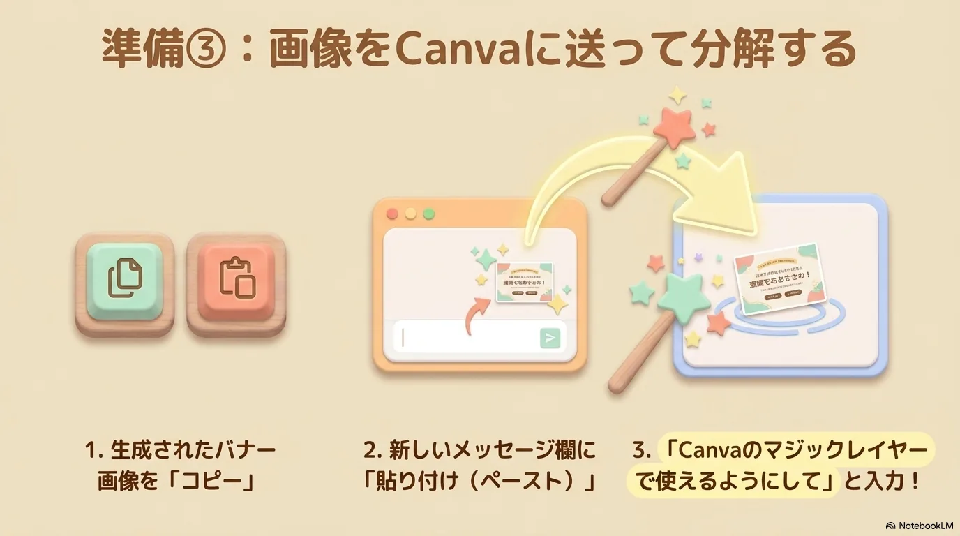 マジックレイヤーへ変換する手順