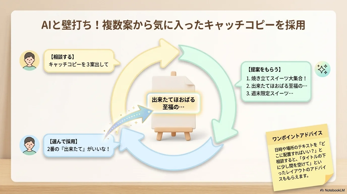AIに構成とキャッチコピーを相談する