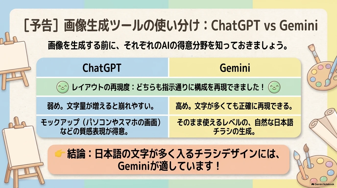 画像生成ツールの使い分け