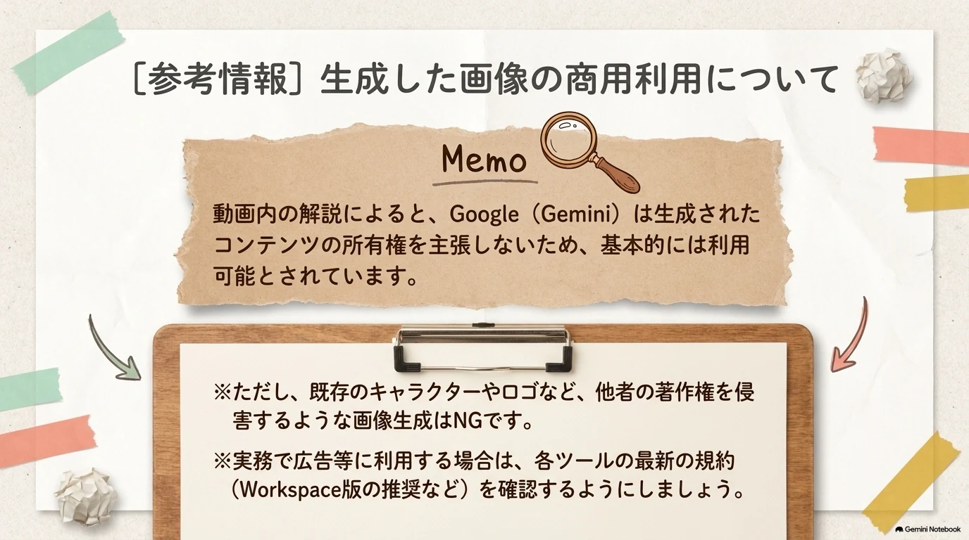 生成した画像の商用利用についての参考情報