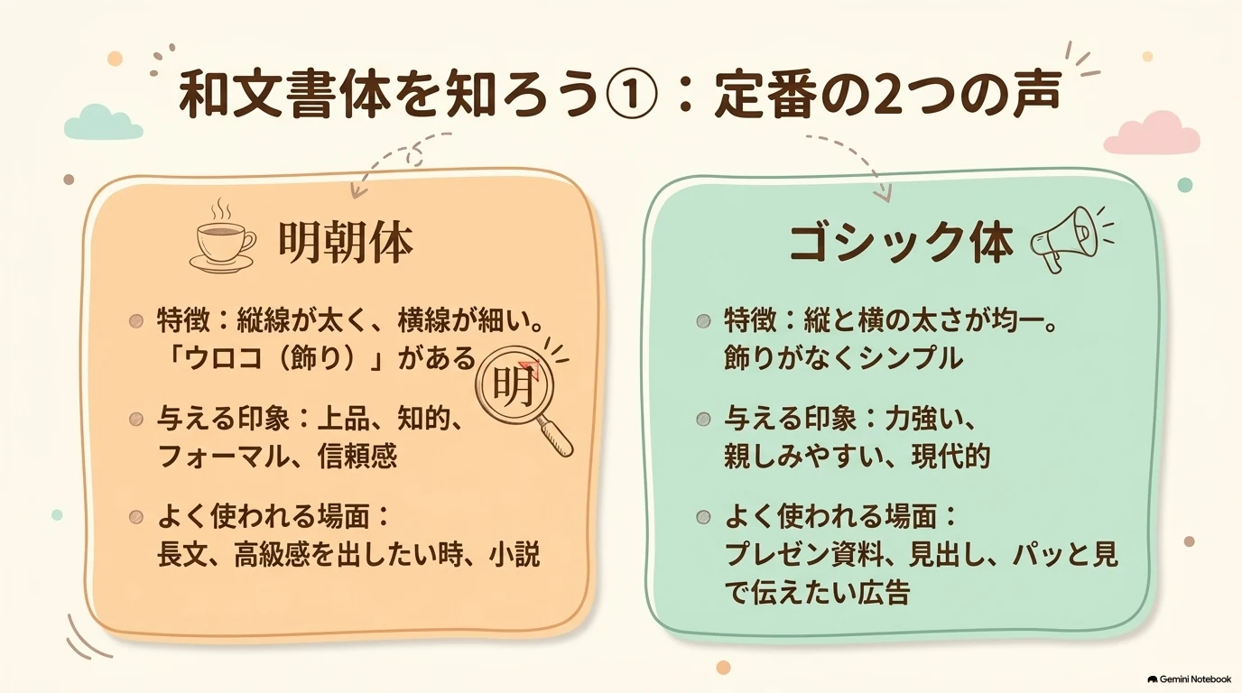 和文書体の分類1