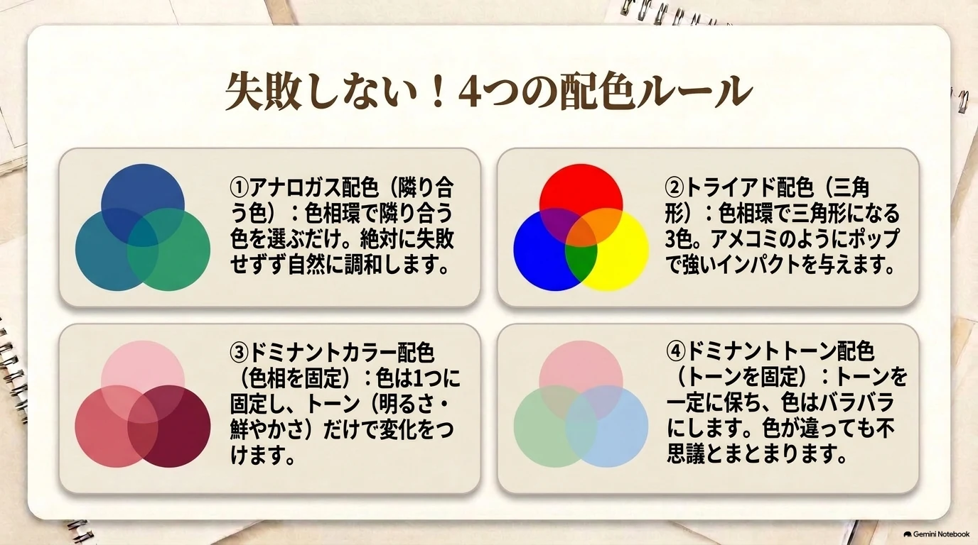4つの配色ルール
