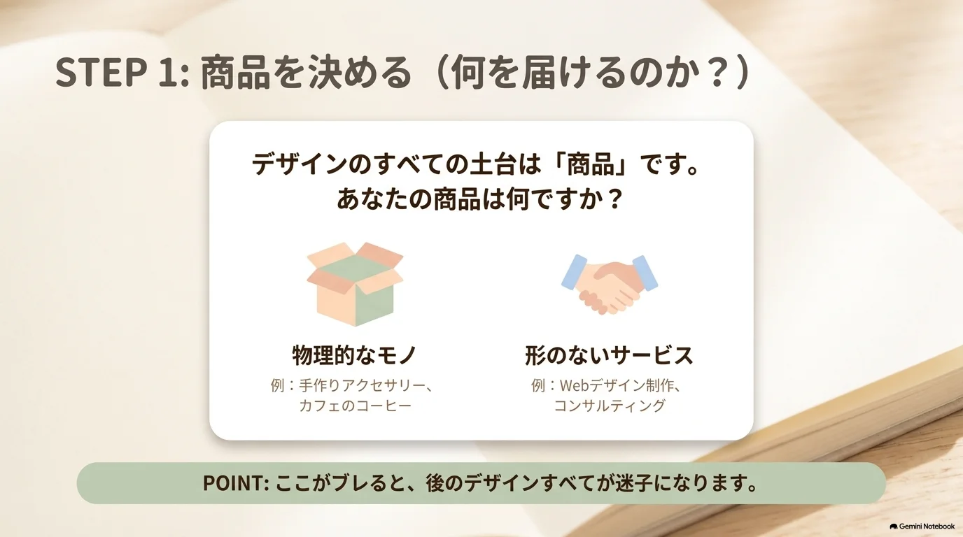 STEP1 商品を決める