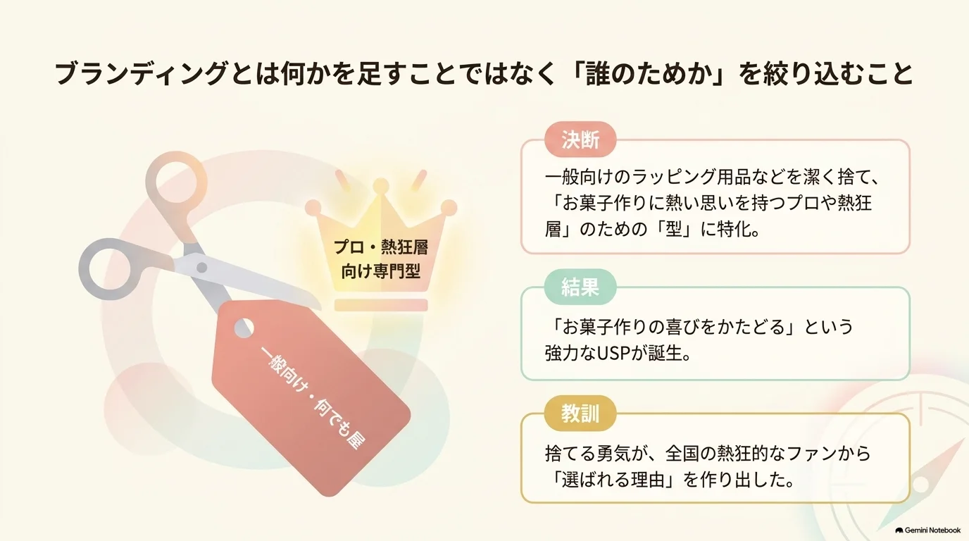 ブランディングとは誰のためかを絞り込むこと