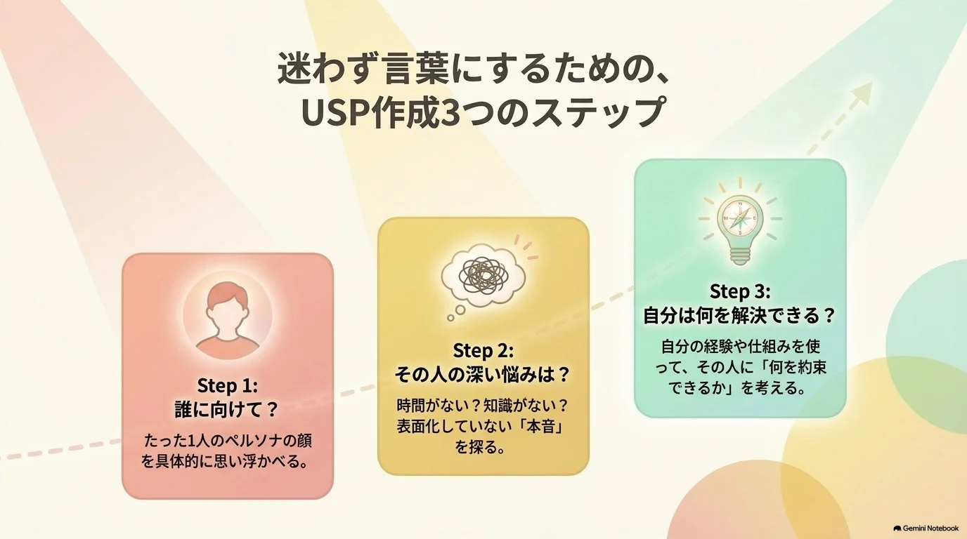 USP作成3つのステップ