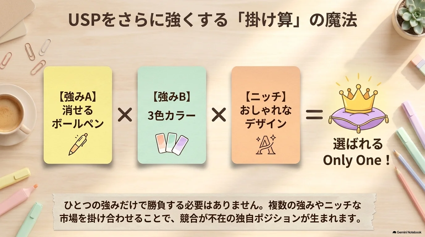 USPをさらに強くする掛け算の魔法