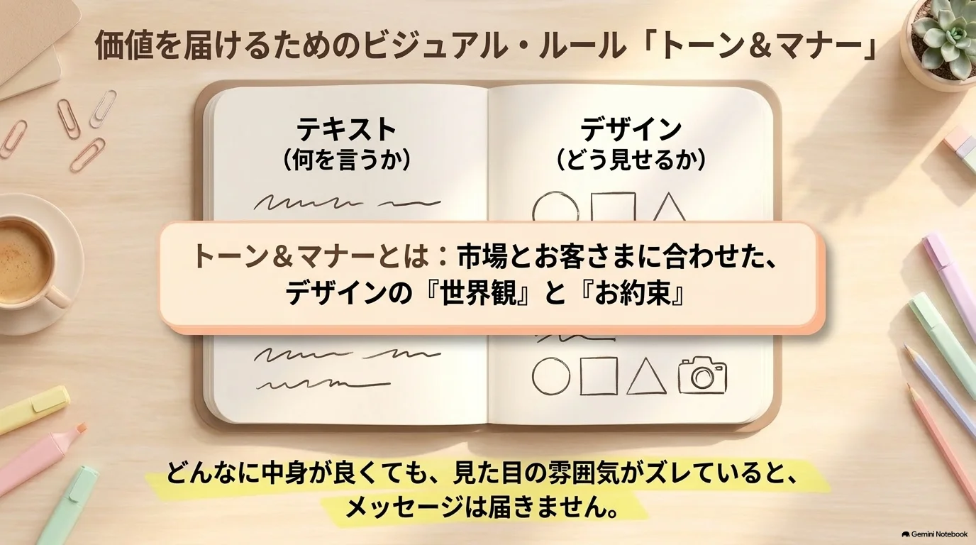 価値を届けるビジュアルルールのトーン＆マナー