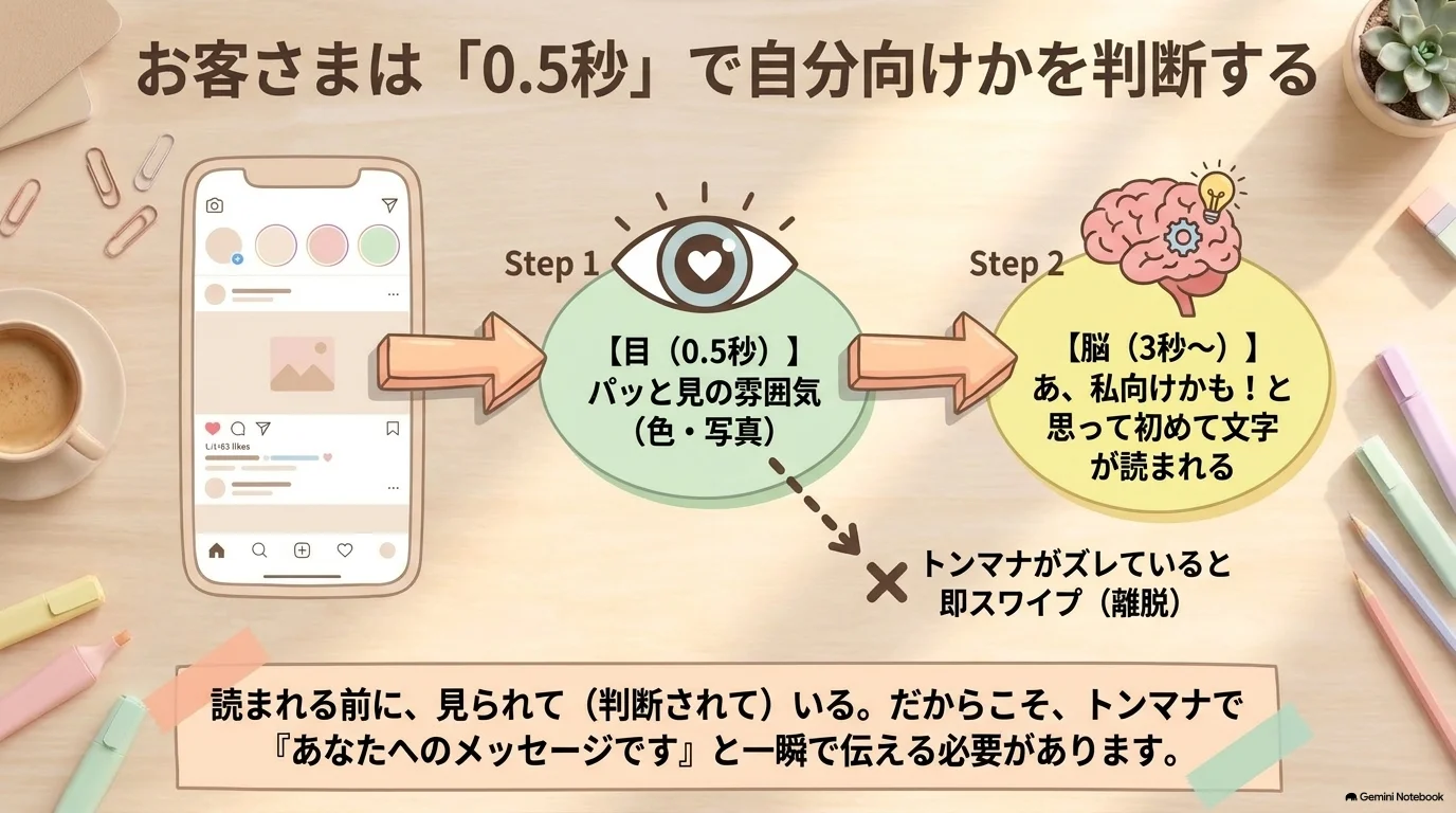 お客さまは0.5秒で自分向けかを判断する