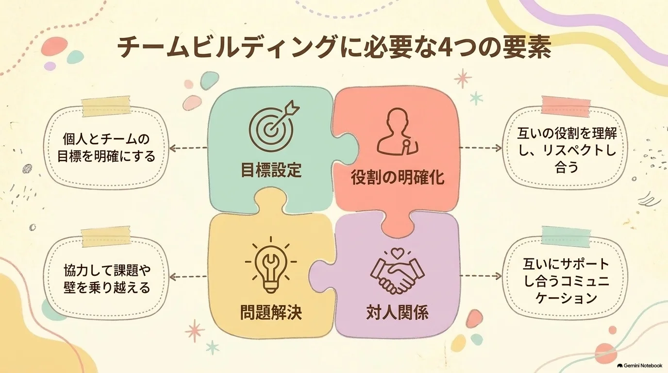 チームビルディングに必要な4要素