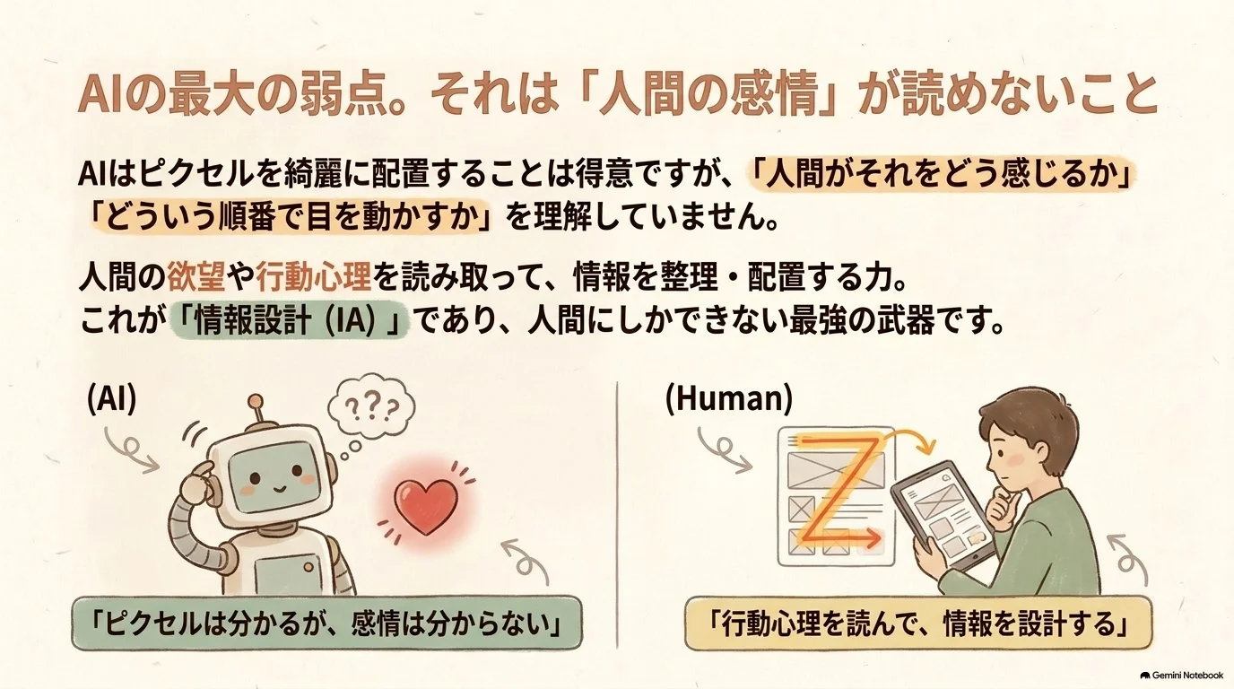 AIには情報設計の判断が難しい