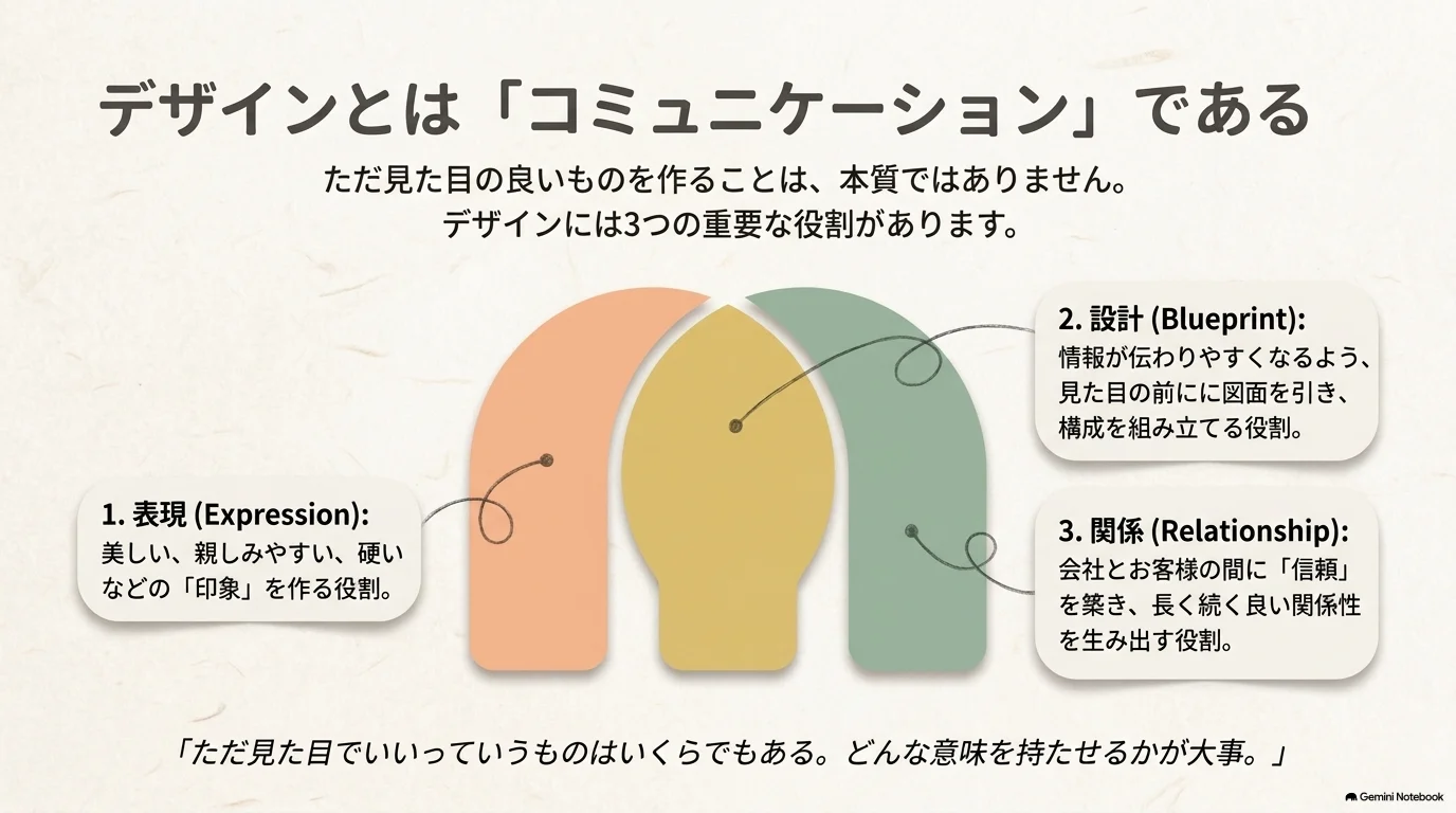 デザインの3つの役割