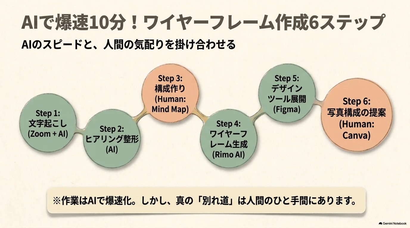 AIでワイヤーフレームを作る6ステップ