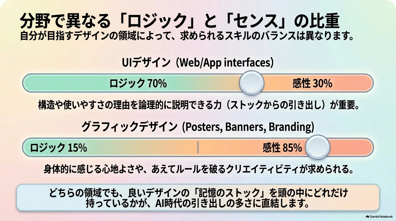 UIデザインとグラフィックデザインで異なるロジックとセンス
