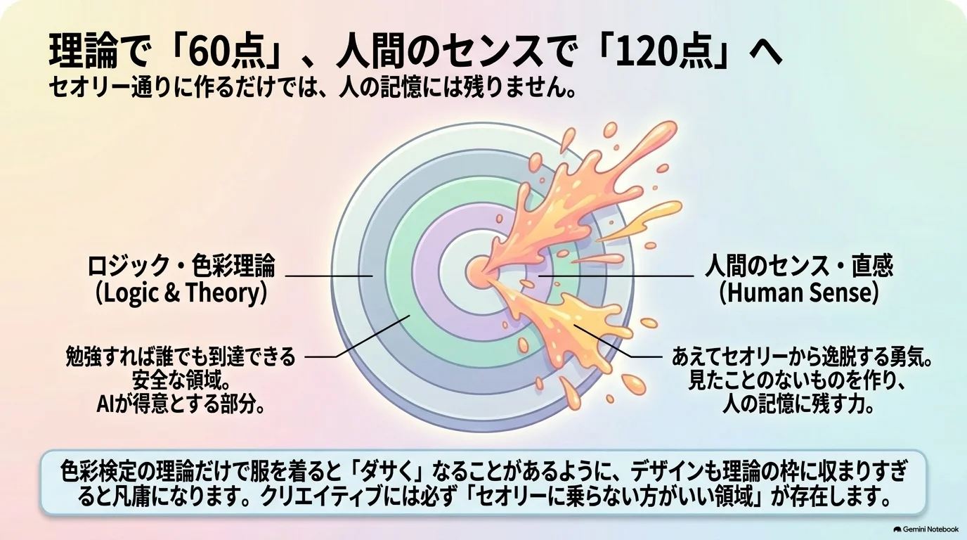 理論で60点、人間のセンスで120点へ